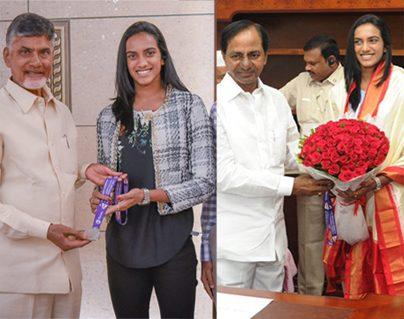 PV Sindhu Who Gets Pampered by Both the Telugu CM's