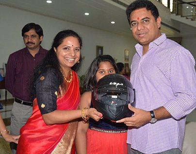 Rakhi with a Message for KTR and Kavitha