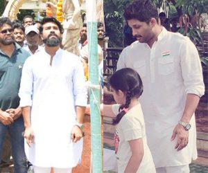 Ram Charan, Allu Arjun Independence Day Celebrations