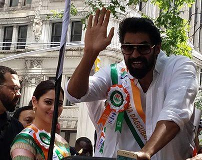 Rana daggubati first Telugu hero New York streets!