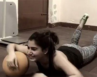 Samantha Ruth Prabhu's Ball Push Ups Video Going Viral