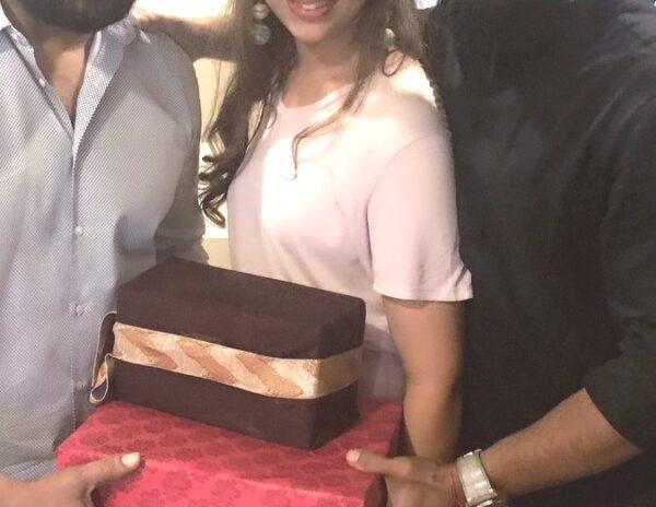 Upasana Gifts Latest Gadget to Chiranjeevi