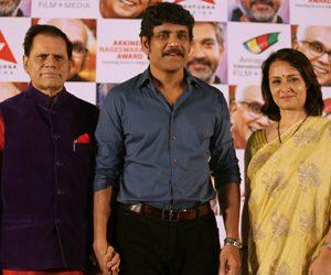 Akkineni Nagarjuna, Amala - ANR Award 2017 Announcement Photos