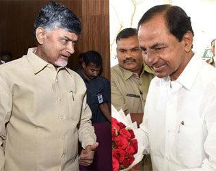 Chandrababu Naidu and KCR to sit together in the presence of Center
