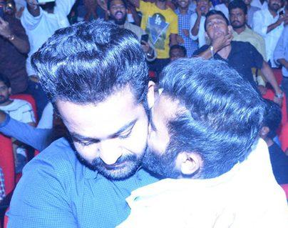 Fan Embraces Jr NTR in a Tight Hug -Jai Lava Kusa