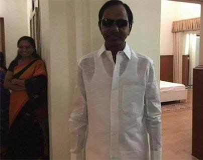 KCR -After Eye Surgery Photos Viral