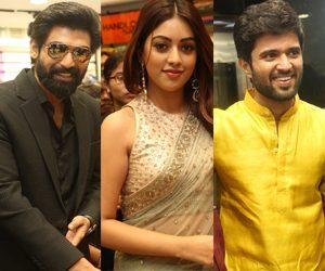 KLM Showroom Launch - Rana Daggubati Anu Emmanuel Vijay Devarakonda