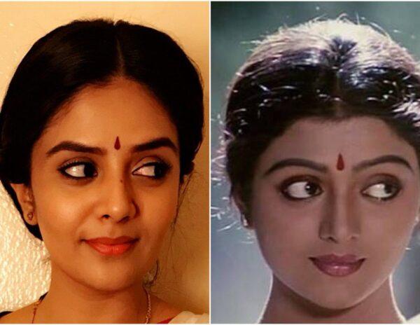 Meenakshi from Swarnakamalam -Shooting Sreemukhi