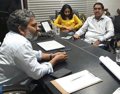 Narayana's Daughter in Amaravati Designs Meeting