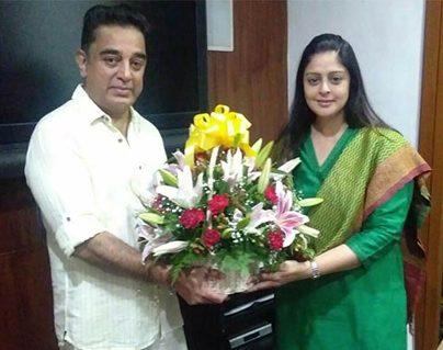 Nagma's Political Meet with Kamal Haasan What Cooking