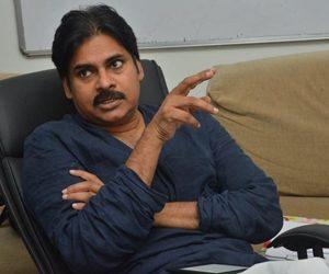 Pawan Kalyan in JanaSena Party Office Reviewing Membership Drive Photos