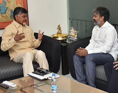 Rajamouli's Busy Day in Amaravati