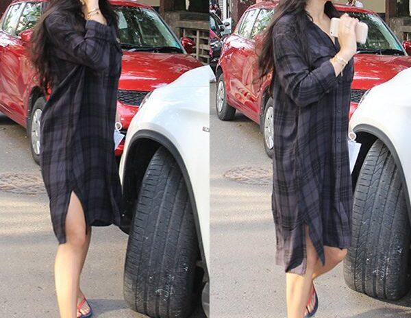 SRK Daughter Suhana Khan in Basic Shirt Dress