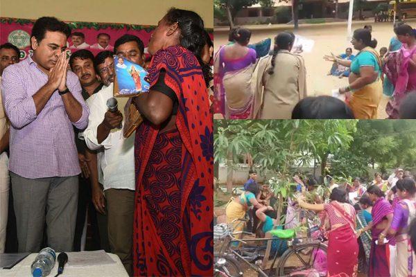 Saree Fights in Telangana Batukamma Sarees Distribution Go Viral!