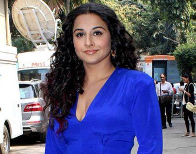 Vidya Balan met with a minor accident