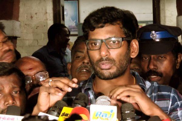 Vishal Released 'Wanted Notice' on Piracy