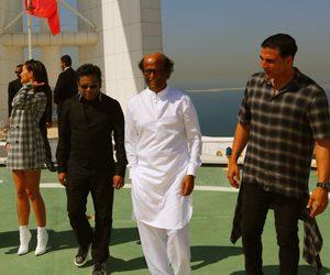2.0 Movie Team Reaches Dubai Photos