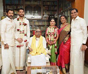 Vikram Daughter Akshita and Manu Ranjith Wedding Stills