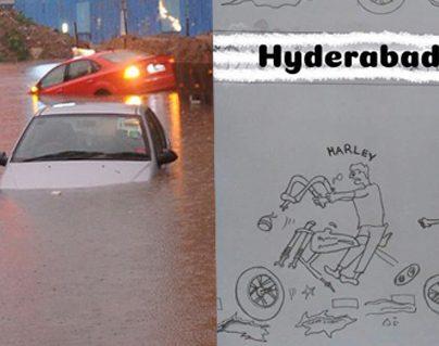 Harley Davidson - Hyderabad Rains