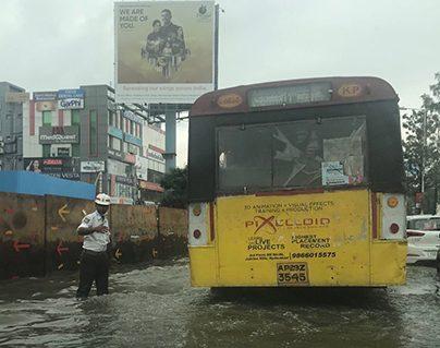 Hyderabad rains effects the common man life