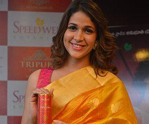 Lavanya Tripathi at Tripura Herbal Hair Oil Launch