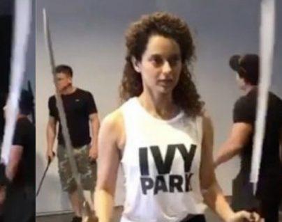 Mani Karnika - Kangana Ranaut Sword Fighting