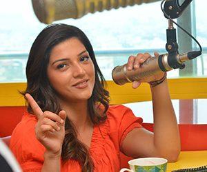 Mehreen Kaur Pirzada - Raja The Great Team at Radio Mirchi