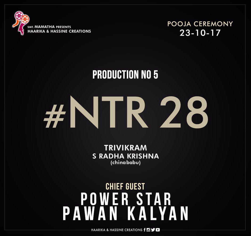 Official: Pawan Kalyan To Launch NTR28