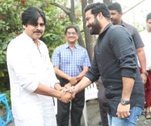 Pawan Kalyan Photos at Jr NTR Trivikram Movie Launch Function