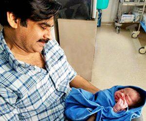Pawan Kalyan With His Newborn Baby Boy Photos