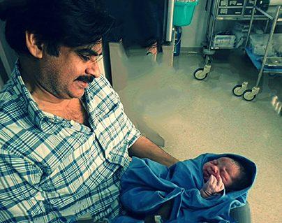 Pic Talk- Powerstar Pawan Kalyan With New Born Baby Boy