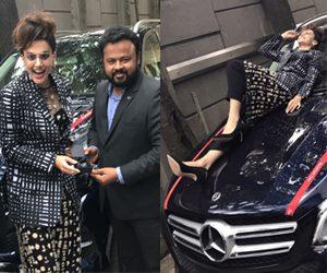 Taapsee Pannu With Her Newly Bought Mercedes Photos