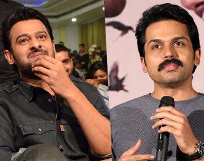 Nobody Knew Prabhas' Act Until Karthi Revealed