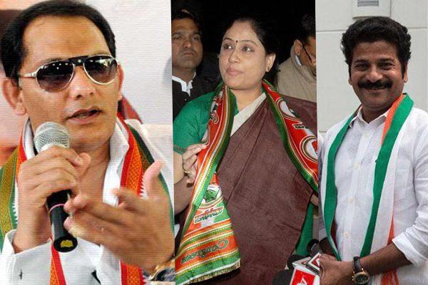 Revanth Reddy, Azharuddin & Vijay Shanti to Lead Congress in Telangana