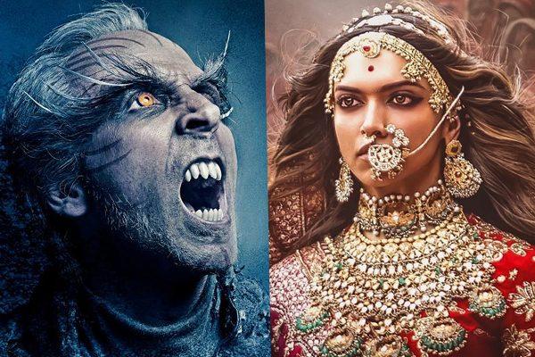 2.0 Movie Vs Padmavati