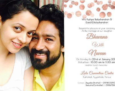 Actress Bhavana Wedding date fixed