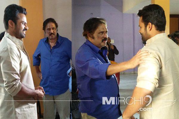 Comedian Sudhakar with Sai Dharam Tej