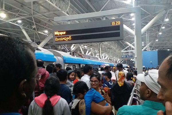 Hyderabad Metro Betters its Own Record