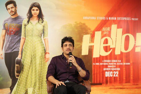 Nagarjuna Akkineni Reveals 'Hello Movie' Suspense
