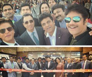 Nagarjuna, Shah Rukh Khan at Kalyan Jewellers Launch