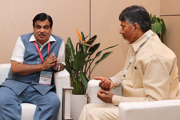 Nitin Gadkari - Chandrababu naidu