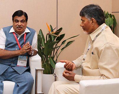 Nitin Gadkari - Chandrababu naidu