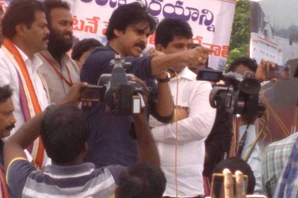Pawan KAlyan addressing DCI(Dredging corporation of India)