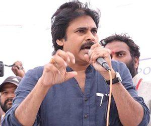 Pawan Kalyan in Visakhapatnam Supporting Dredging Corporation of India Employees