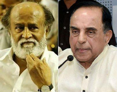 Subramanian Swamy calls Rajinikanth illiterate