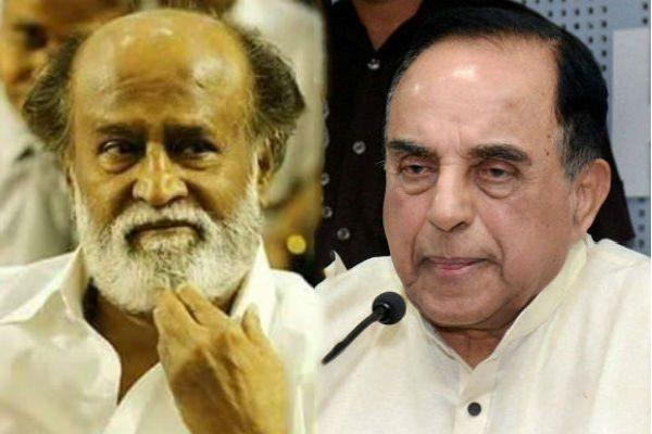 Subramanian Swamy calls Rajinikanth illiterate