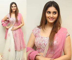 Surbhi at Okka Kshanam Trailer Launch Stills Photos