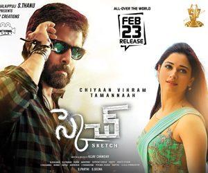 Tamannaah-Bhatia,-Vikram-Sketch-Movie-Working-Stills,-Sketch-Movie--Posters