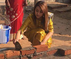 Trisha-Participates-in-Construction-of-Toilet-Sanitation-Awareness