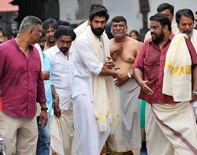 Rana-Daggubati-Prayers-at-Padmanabhaswamy-Temple